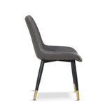 Modern-Grey-Leather-Dining-Chair-Black-Metal-Legs-Gold-Tipped