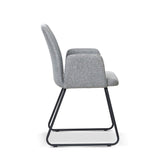 Modern-Grey-Linen-Dining-Chair-Black-Hooped-Metal-Legs-Set-of-2