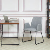 Modern-Grey-Linen-Dining-Chair-Black-Hooped-Metal-Legs-Set-of-2