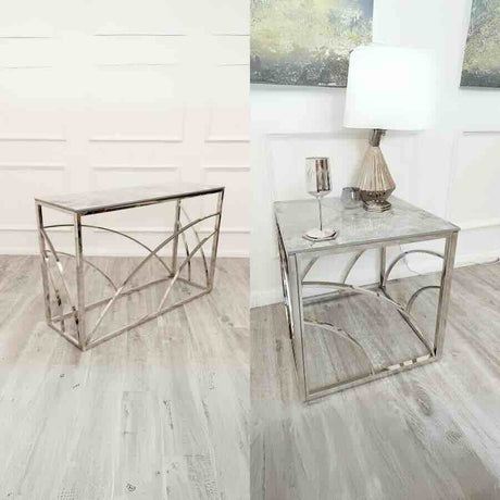 Modern-Grey-Marble-Matching-Console-Table-_-Side-Table-Set-Metal-Base