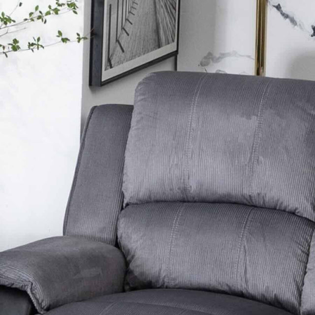 Modern-Grey-Striped-Fabric-_-Faux-Leather-1-Seater-Recliner-Sofa-90cm