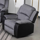 Modern-Grey-Striped-Fabric-_-Faux-Leather-1-Seater-Recliner-Sofa-90cm