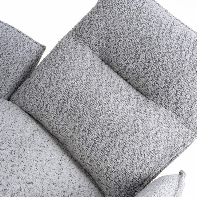 Ansel Modern Grey Chenille Swivel Dining Chairs Set of 2