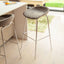 Modern-Grey-Velvet-Backless-Dining-Stool-Silver-Metal-Legs-Set-of-2