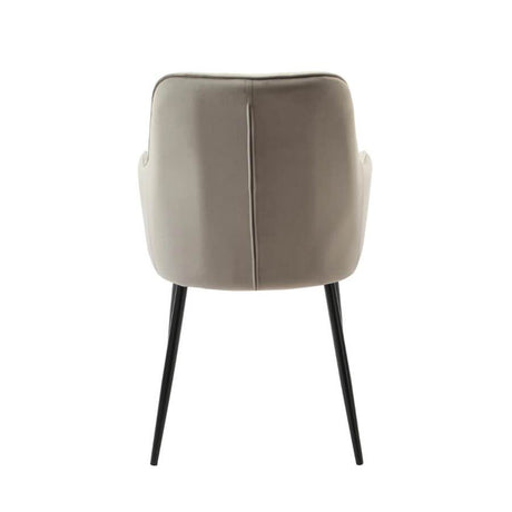 Modern-Grey-Velvet-Buttoned-Back-Dining-Chair-With-Black-Metal-Legs