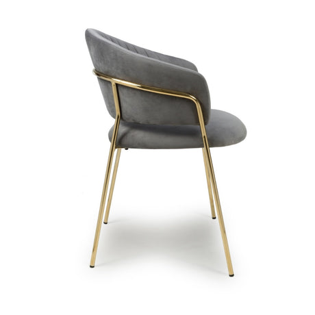 Modern-Grey-Velvet-Curved-Back-Dining-Chair-Floating-Gold-Base-Set-of-2