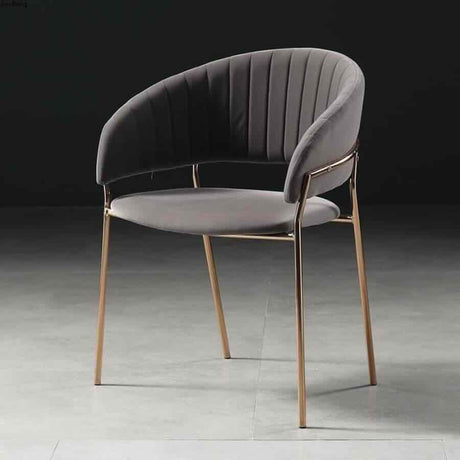 Modern-Grey-Velvet-Curved-Back-Dining-Chair-Floating-Gold-Base-Set-of-2