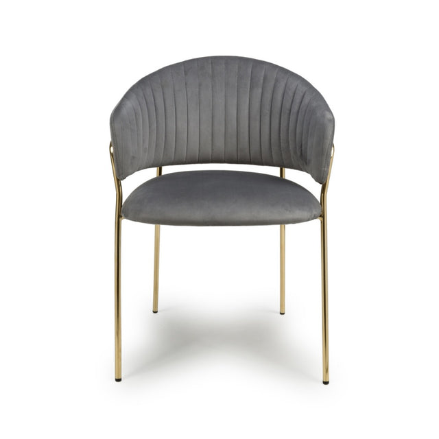 Modern-Grey-Velvet-Curved-Back-Dining-Chair-Floating-Gold-Base-Set-of-2