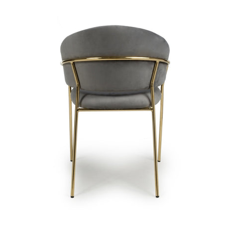 Modern-Grey-Velvet-Curved-Back-Dining-Chair-Floating-Gold-Base-Set-of-2