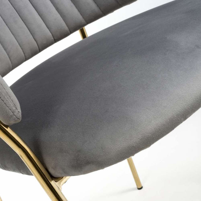 Modern-Grey-Velvet-Curved-Back-Dining-Chair-Floating-Gold-Base-Set-of-2