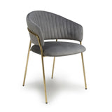 Modern-Grey-Velvet-Curved-Back-Dining-Chair-Floating-Gold-Base-Set-of-2