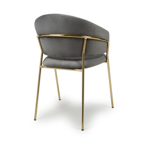 Modern-Grey-Velvet-Curved-Back-Dining-Chair-Floating-Gold-Base-Set-of-2