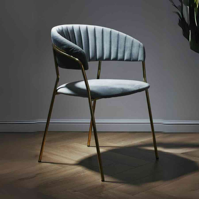 Modern-Grey-Velvet-Curved-Back-Dining-Chair-Floating-Gold-Base-Set-of-2