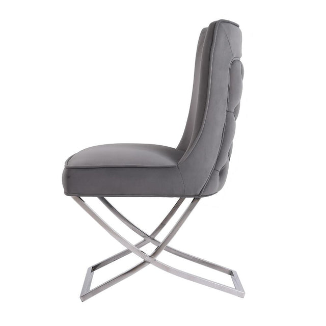 Modern-Grey-Velvet-Dining-Chairs-With-Stainless-Steel-Base-Set-of-2