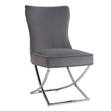 Modern-Grey-Velvet-Dining-Chairs-With-Stainless-Steel-Base-Set-of-2