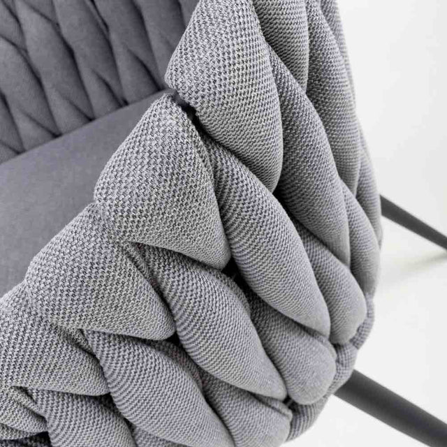 Modern-Grey-Weave-Braided-Dining-Chair-Black-Metal-Legs