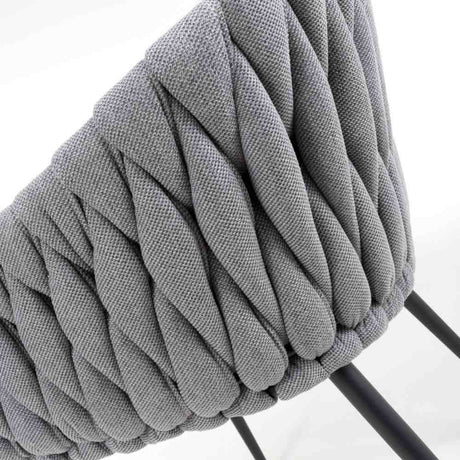 Modern-Grey-Weave-Braided-Dining-Chair-Black-Metal-Legs-Set