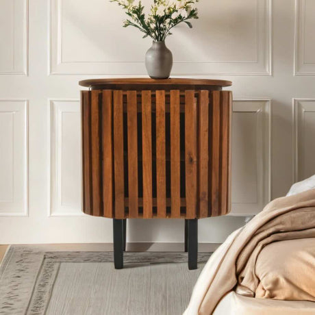 Modern-Japandi-Dark-Mango-Wood-Bedside-Table-With-Storage