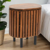 Modern-Japandi-Dark-Mango-Wood-Bedside-Table-With-Storage