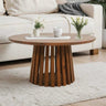 Modern-Japandi-Round-Dark-Mango-Wood-Coffee-Table-80cm