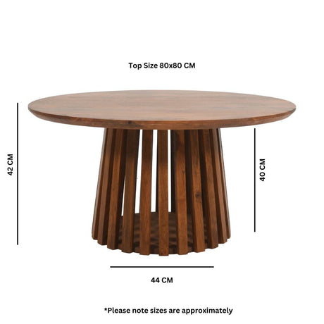 Modern-Japandi-Round-Dark-Mango-Wood-Coffee-Table-80cm