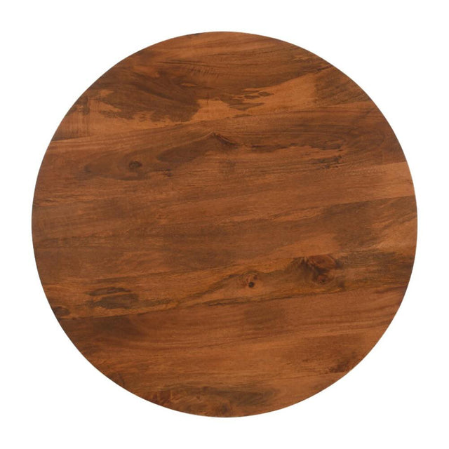 Modern-Japandi-Round-Dark-Mango-Wood-Coffee-Table-80cm