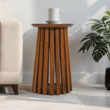 Modern-Japandi-Round-Dark-Mango-Wood-Slatted-Side-Table-35cm