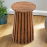 Modern-Japandi-Round-Dark-Mango-Wood-Slatted-Side-Table-35cm