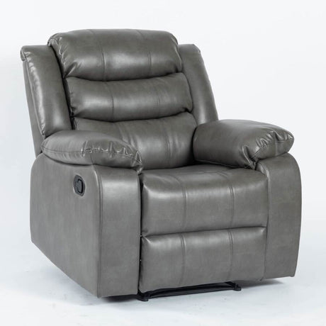 Modern-Large-1-Seater-Grey-Leather-Aire-Recliner-Sofa