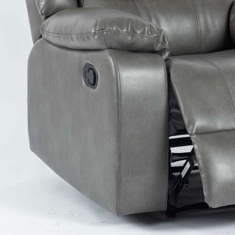 Modern-Large-1-Seater-Grey-Leather-Aire-Recliner-Sofa