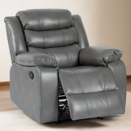 Modern-Large-1-Seater-Grey-Leather-Aire-Recliner-Sofa