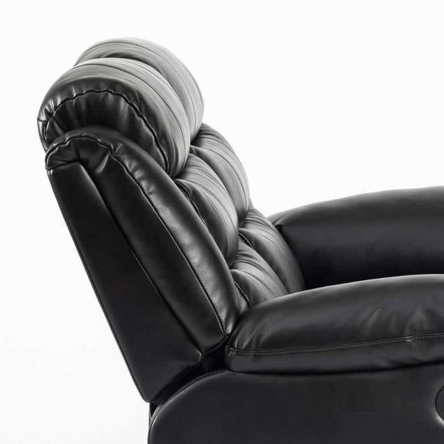 Modern-Large-2-Seater-Black-Leather-Aire-Recliner-Sofa-150cm