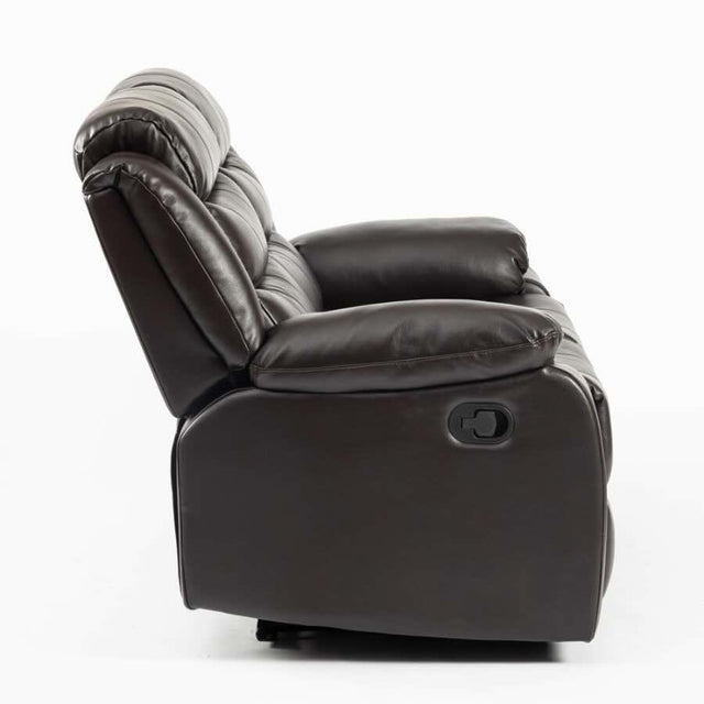 Modern-Large-2-Seater-Brown-Leather-Aire-Recliner-Sofa-150cm