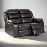 Modern-Large-2-Seater-Brown-Leather-Aire-Recliner-Sofa-150cm