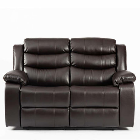 Modern-Large-2-Seater-Brown-Leather-Aire-Recliner-Sofa-150cm