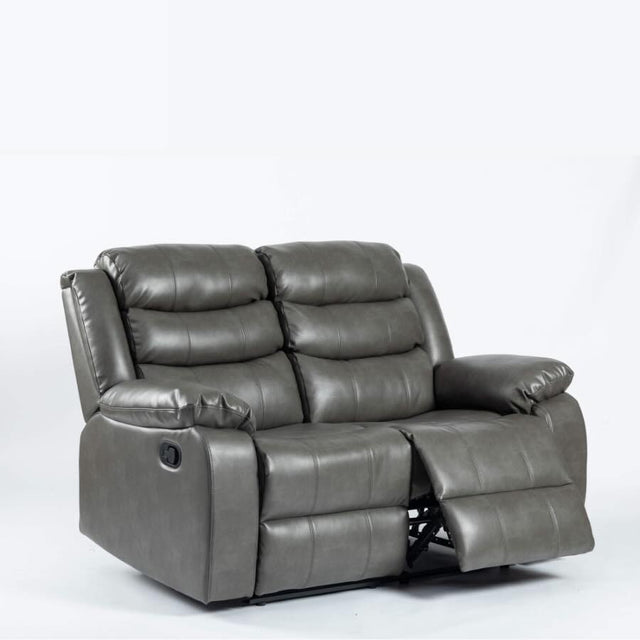 Modern-Large-2-Seater-Grey-Leather-Aire-Recliner-Sofa-150cm