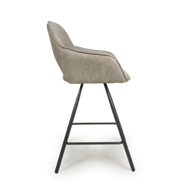 Modern-Light-Brown-Faux-Leather-Open-Back-Bar-Stool-With-Black-Metal-Legs-Set-of-2