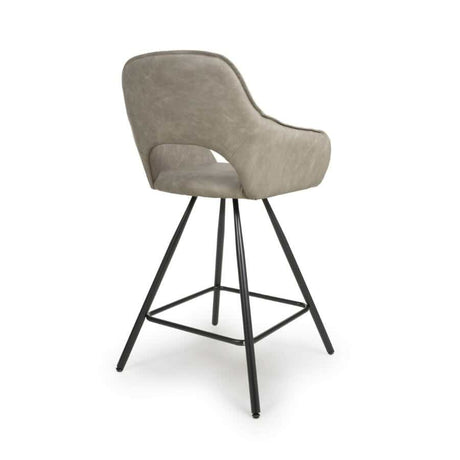 Modern-Light-Brown-Faux-Leather-Open-Back-Bar-Stool-With-Black-Metal-Legs-Set-of-2