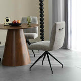 Modern-Light-Brown-Oatmeal-Boucle-Dining-Chair-With-Black-Metal-Tripod-Base-Set-of-2