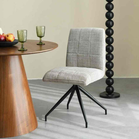 Modern-Light-Brown-Oatmeal-Boucle-Dining-Chair-With-Black-Metal-Tripod-Base-Set-of-2