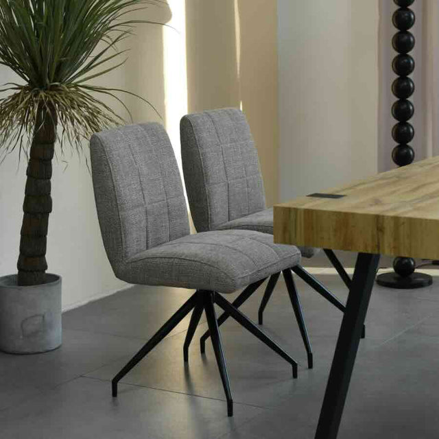 Modern-Light-Brown-Oatmeal-Boucle-Dining-Chair-With-Black-Metal-Tripod-Base-Set-of-2