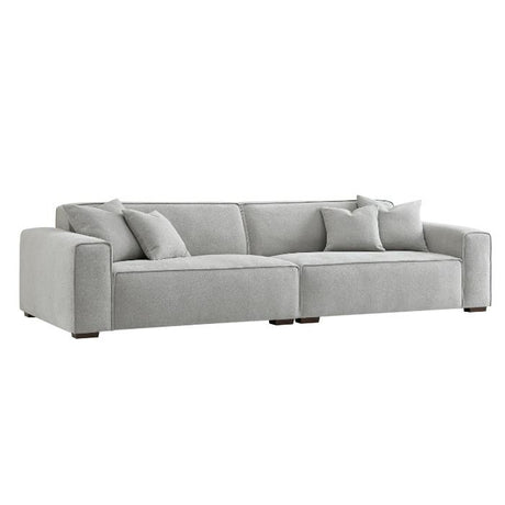 Modern-Light-Grey-Boucle-4-Seater-Sofa-With-Ottoman