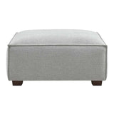 Modern-Light-Grey-Boucle-4-Seater-Sofa-With-Ottoman