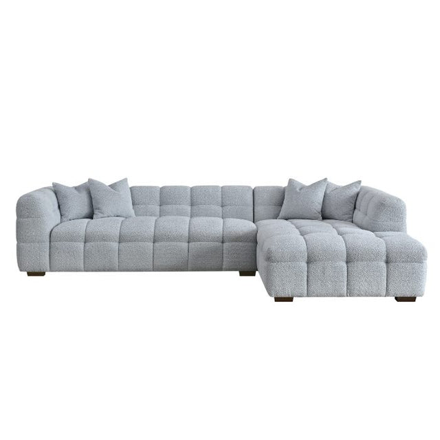 Modern-Light-Grey-Boucle-Corner-Sofa-With-Block-Stitching-4-Seater