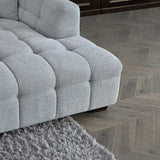 Modern-Light-Grey-Boucle-Corner-Sofa-With-Block-Stitching-4-Seater