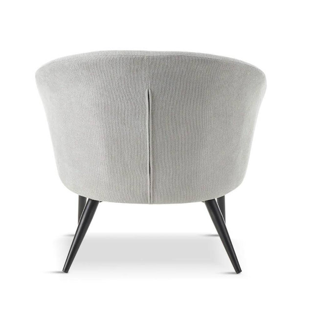 Doolin Modern Light Grey Fabric Lounge Chair Set of 2