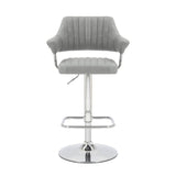 Modern-Light-Grey-Faux-Leather-Adjustable-Bar-Stool-With-Stainless-Steel-Base