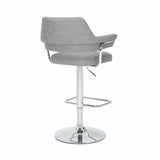 Modern-Light-Grey-Faux-Leather-Adjustable-Bar-Stool-With-Stainless-Steel-Base