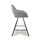 Modern-Light-Grey-Faux-Leather-Open-Back-Bar-Stool-With-Black-Metal-Legs-Set-of-2