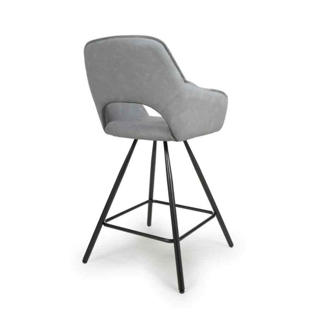 Modern-Light-Grey-Faux-Leather-Open-Back-Bar-Stool-With-Black-Metal-Legs-Set-of-2